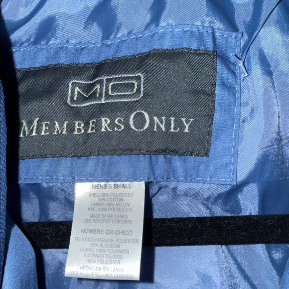 Members Only Classic Blue Windbreaker - Picture 2 of 4